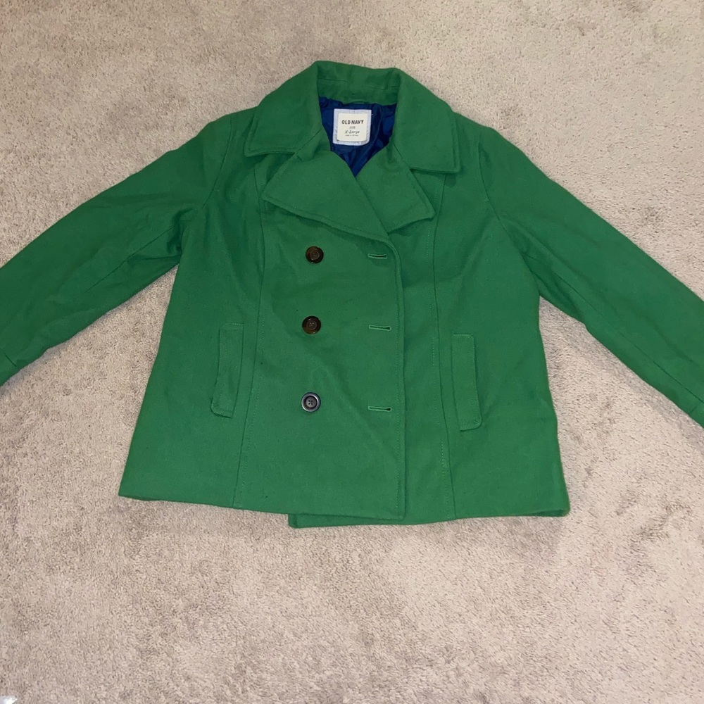 Old Navy Green Peacoat, XL